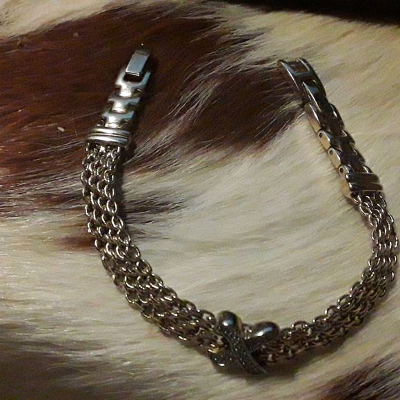 Fashion Jewelry Jewelry Gold Tone Non Tarnish Woven Braceletx Of Stone Poshmark